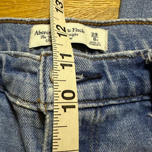 Abercrombie and Fitch 90s slim straight ultra high rise 29/8s - Picture 5 of 7